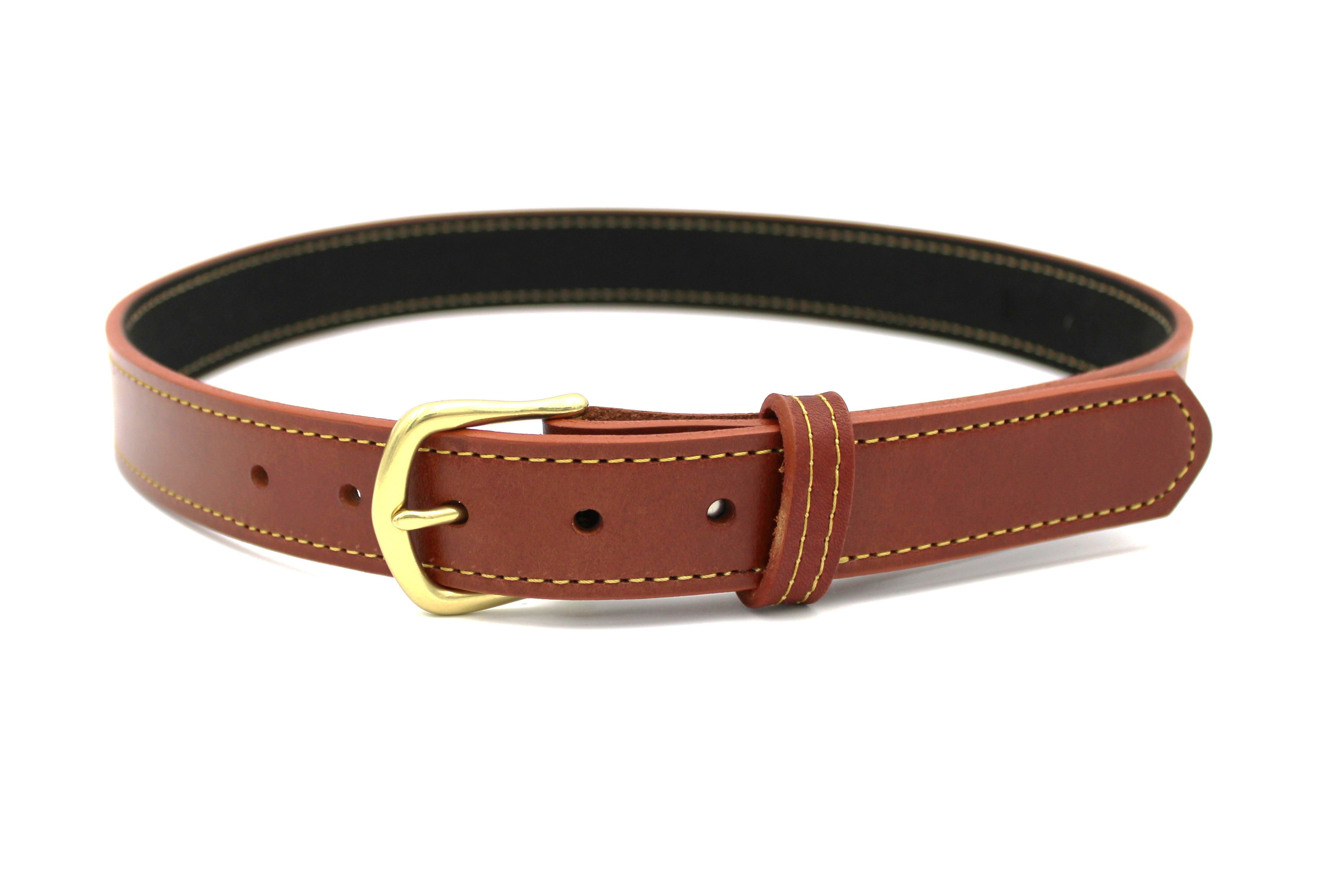 leather dress belt product info and reviews Brown Leather Dress Belt | Handmade in Seattle