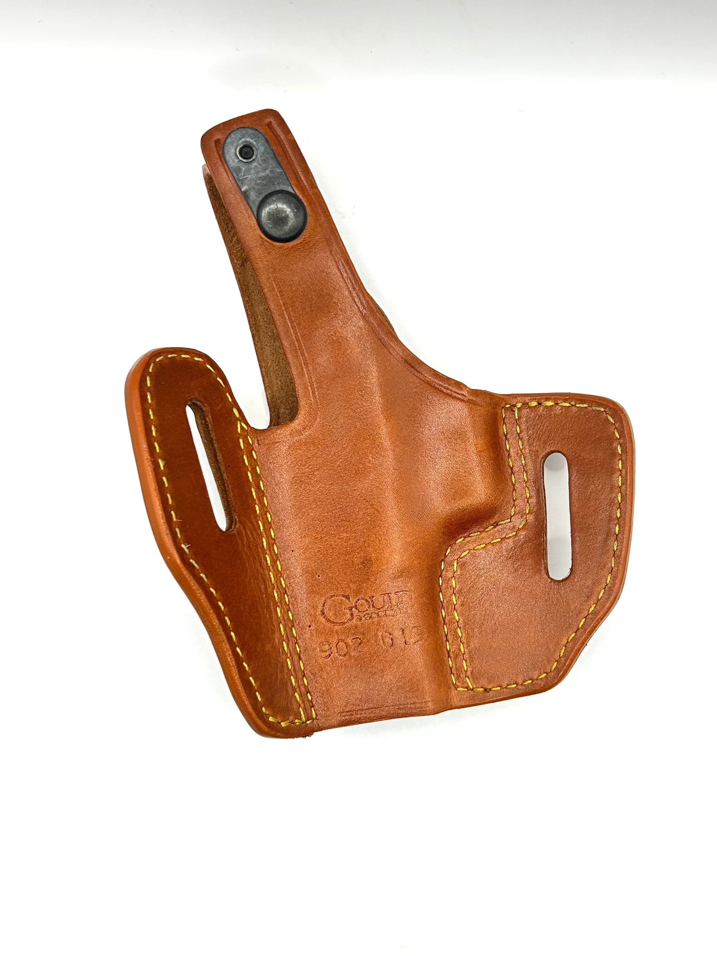 #902 - Optic Capable 2 Slot Leather Pancake Holster