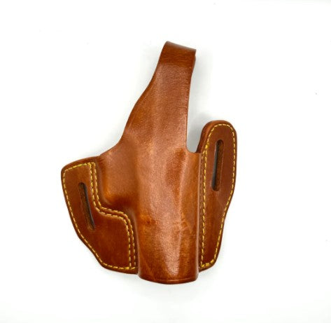 #902 - Optic Capable 2 Slot Leather Pancake Holster