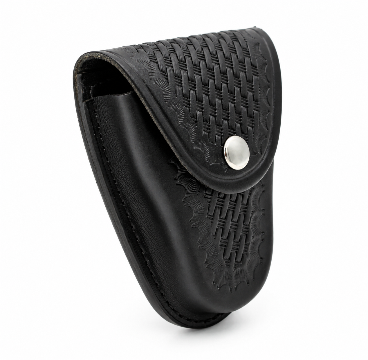 4181W - Basketweave, Chain Handcuff Case