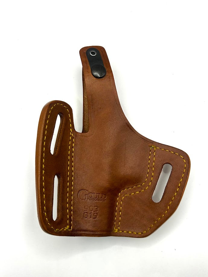 #903 - Optic Capable 3 Slot Leather Pancake Holster