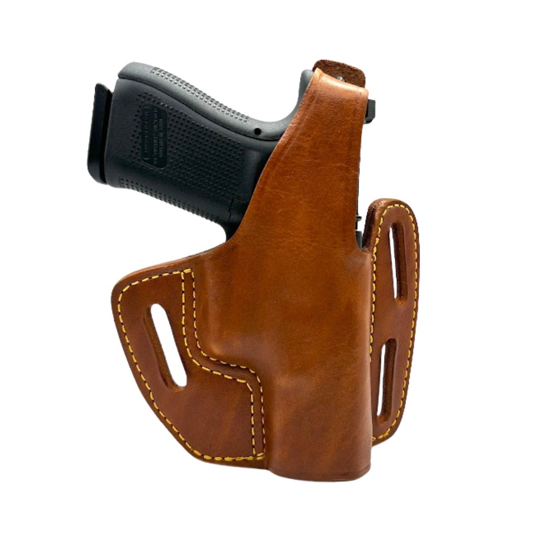 #903 - Optic Capable 3 Slot Leather Pancake Holster