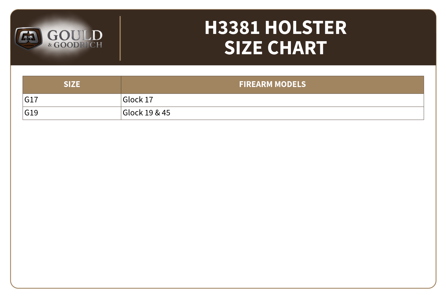 #H3381 - Honor Guard Adjustable Tension Holster