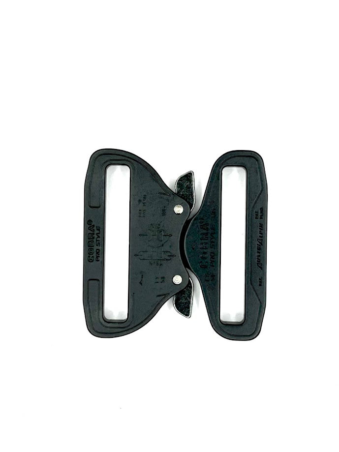 #B3322 - 2 1/4" Fixed Cobra Buckle Anodized Matte Black