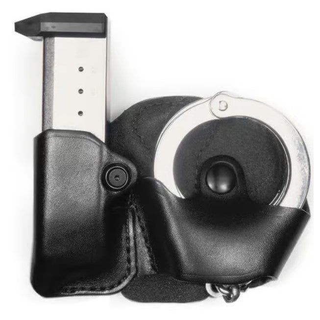 #821 - Leather Handcuff/Mag Case with Paddle