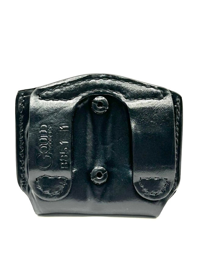 #851 - Leather Double Mag Case w/ Belt Loops