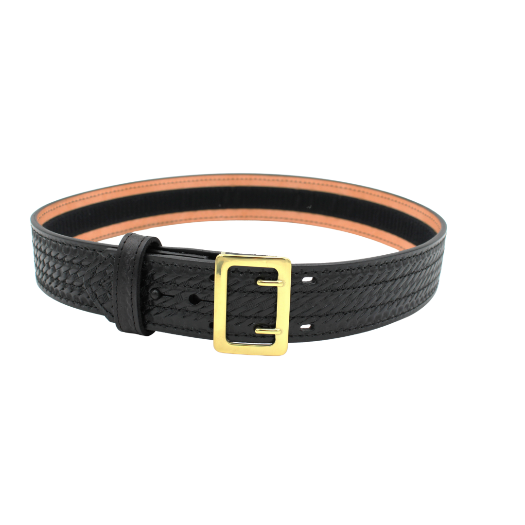 CHP 2" Duty Belt w/ Brass EZ Slide Belt Buckle (3 Hole Configuration- More Space for Pouches)