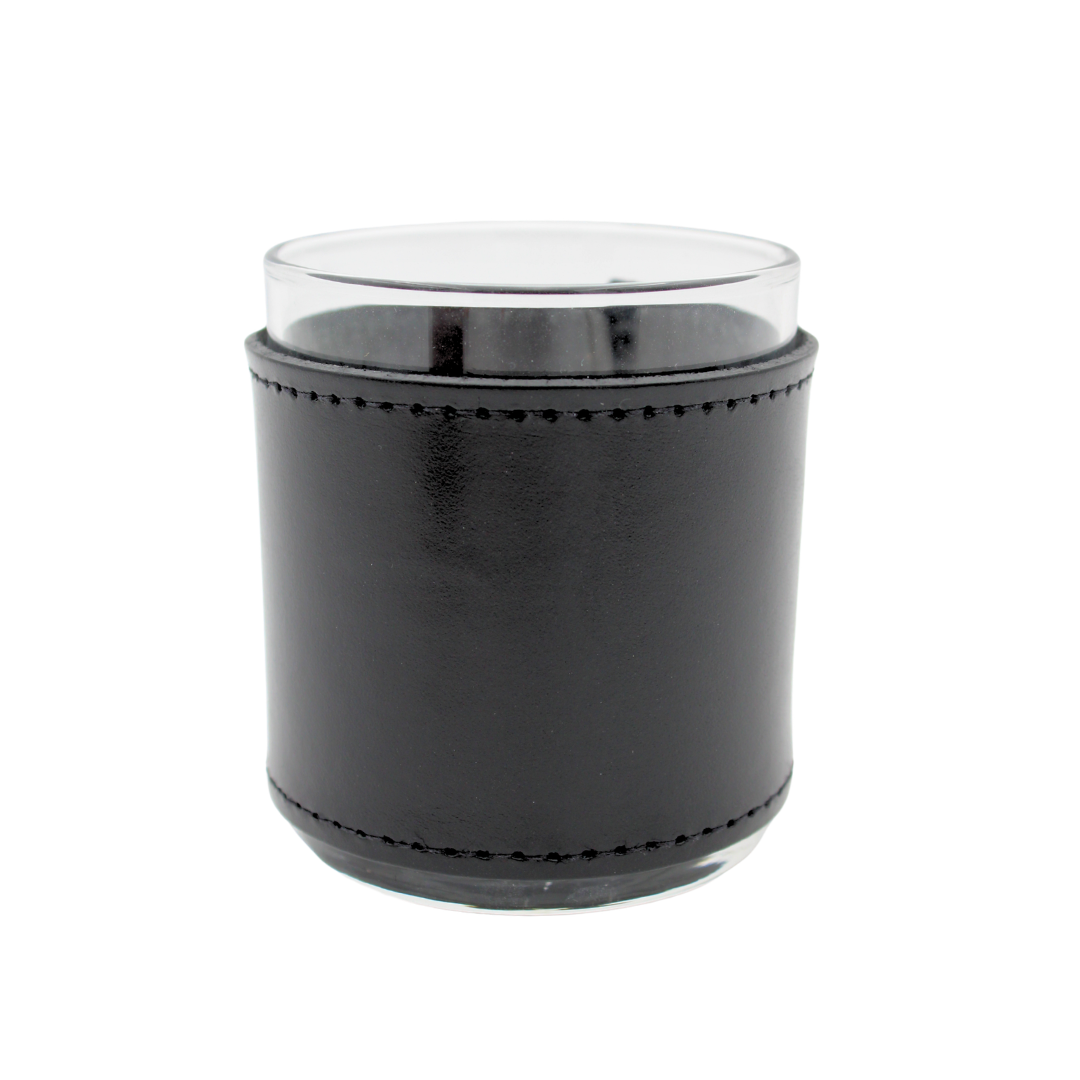Rocks Glasses with Leather Wrap